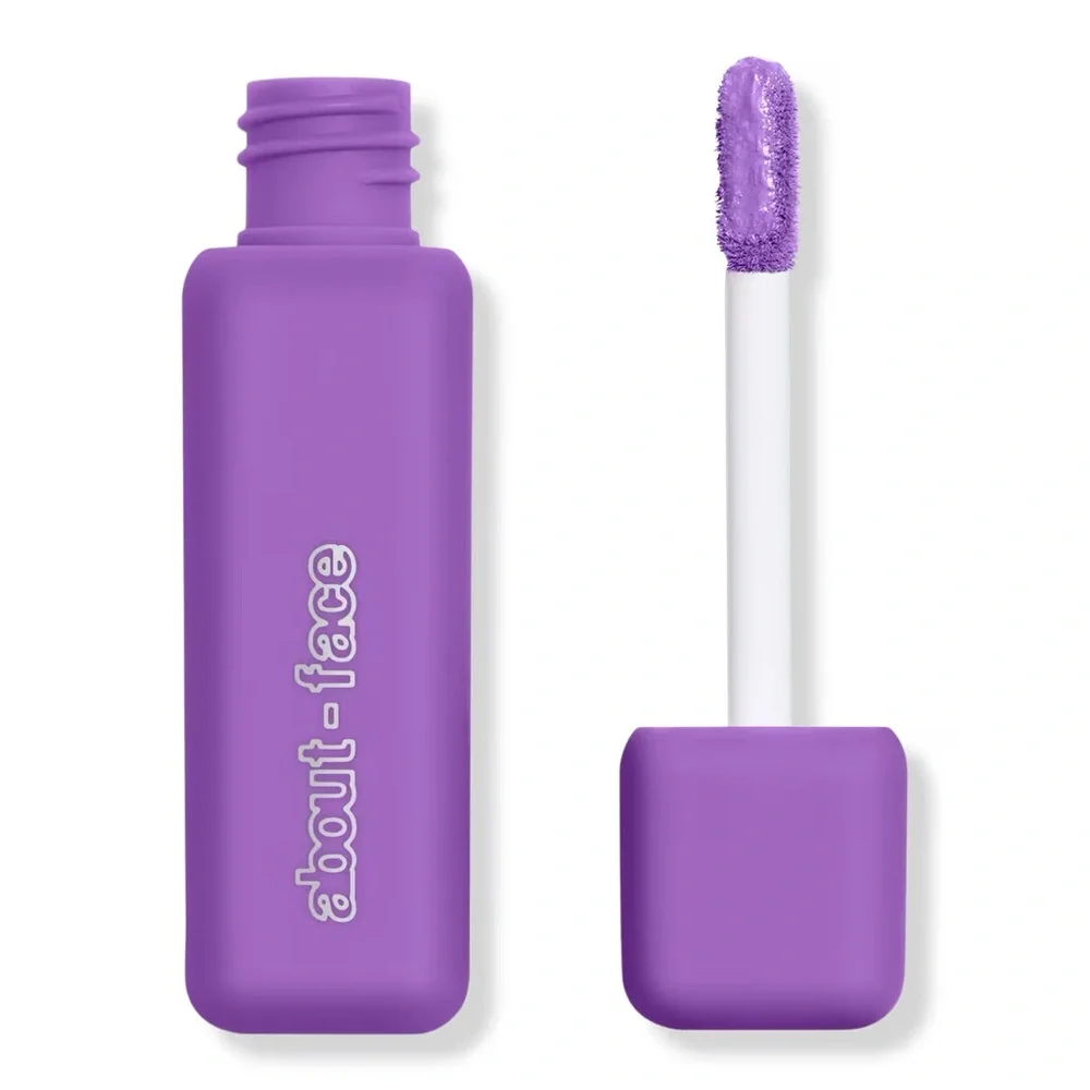 about-face Matte Fluid Eye Paint Eyeshadow in New Karma - bright purple